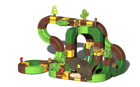 Mesemi Dinosaur Electric Train Set for 3 4 5 6 7 8 Years Old Boys and Girls-172PCS