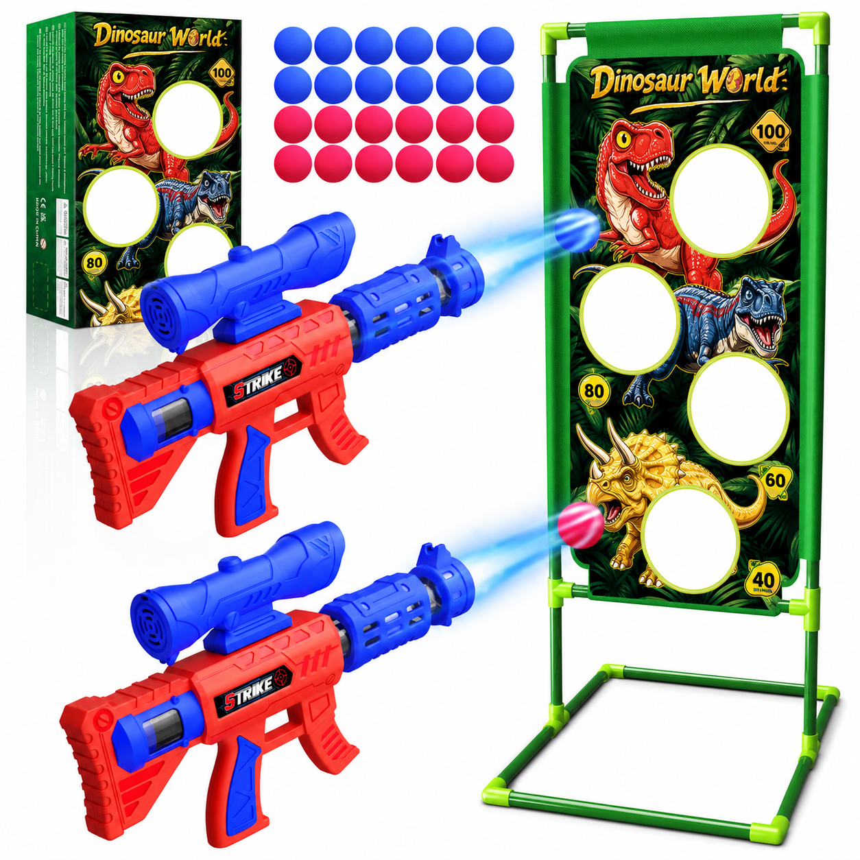 Mesemi  Dinosaur Shooting Game Toys for 3-12 Year 0ld