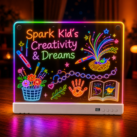 Mesemi 16" LED Drawing Board for 3+ Year old Boys Girls