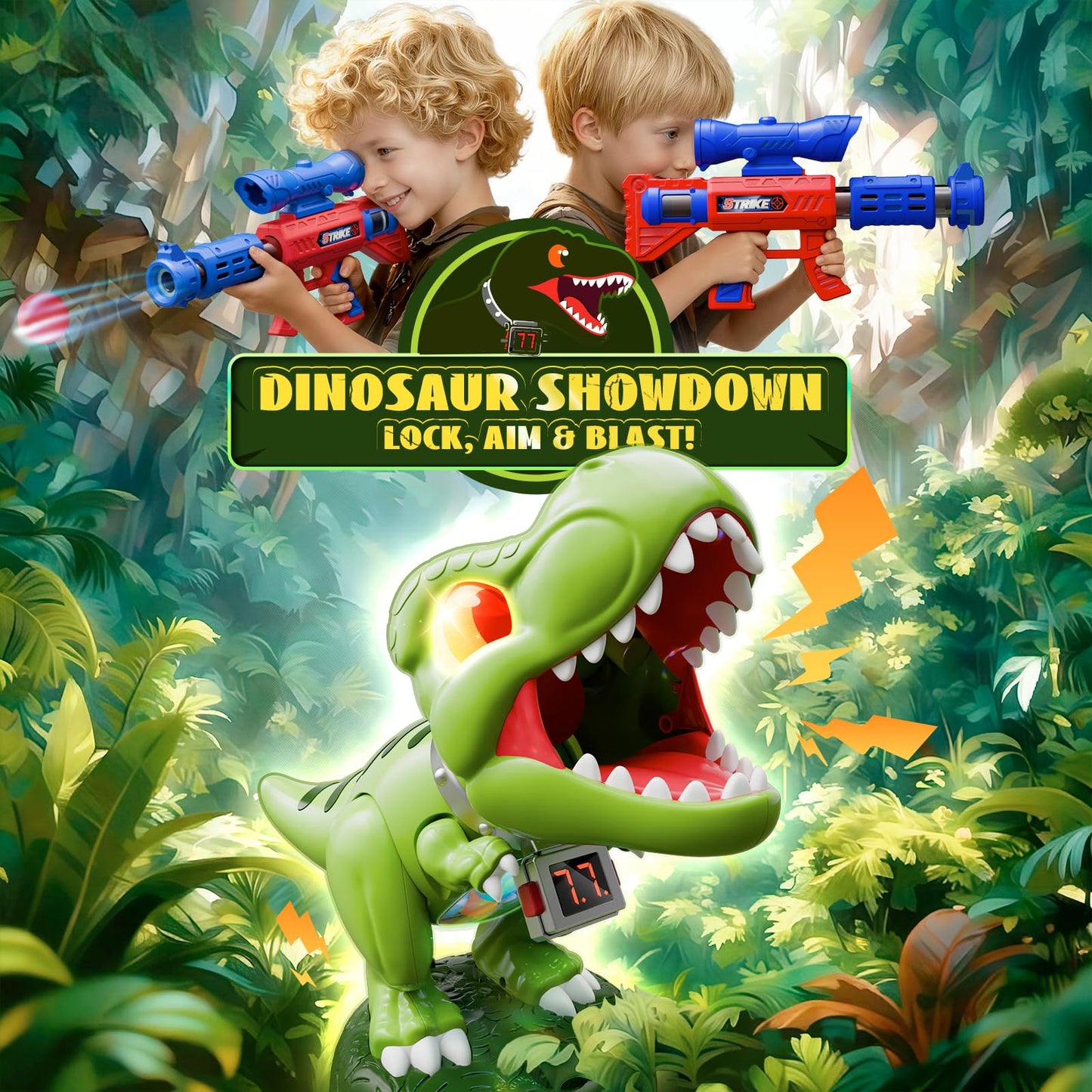 Mesemi Dinosaur Moveable Shooting Toys for 3 to 12 Year old